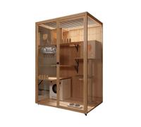 Cat Cage Panorama Cat Villa Luxury House Spacious Indoor Cage Pet House