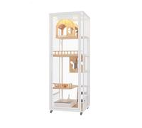 Cat Cage Panoramic Cat Villa Luxury Large Cabinet Nest Wood House Household Indoor Cage With Toilet