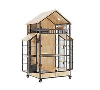 Cat Cage Panoramic Cat Villa With Toilet Wood House Oversized Cage Home Litter
