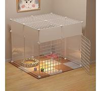 Cat Cage Playpen - Cat Cage Indoor Cat Condo Cat Enclosure Ferret Cage Dog Cages for Small Dogs Indoor Cat Kennels Detachable Metal Cat Cages Easy to Clean - Large Exercise Place Ideal for 1