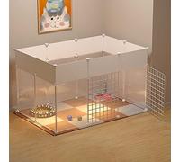 Cat Cage Playpen - Cat Cage Indoor Cat Condo Cat Enclosure Ferret Cage Dog Cages for Small Dogs Indoor Cat Kennels Detachable Metal Cat Cages Easy to Clean - Large Exercise Place Ideal for 1
