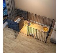 Cat Cage Playpen Indoor Cat Kennels Cat Enclosure Dog Crates Ferret Cage Dog Crates Pet Cages For Cats Easy To Clean - Large Exercise Place Ideal For 1-3 Cats,165X75X47CM