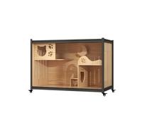 Cat Cage Wood Cabinet Cat Climbing Frame Luxury Villa Extra Large Space Indoor Display Nest