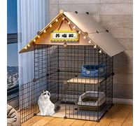 Cat Cages - Cat Cage Playpen 2-Tier Cat Enclosures Indoor Cat Cage Kennel Cat Crate Kitten Playpen Ferret Cage dog cages for small dogs - for Small Animal, Puppies, Kitties, Bunny
