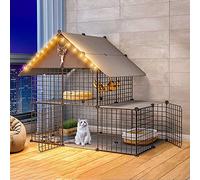 Cat Cages - Cat Cage Playpen 2-Tier Cat Enclosures Indoor Cat Cage Kennel Cat Crate Kitten Playpen Ferret Cage dog cages for small dogs - for Small Animal, Puppies, Kitties, Bunny