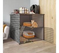 Cat Cages for Indoor Use, Collapsible Metal Cage for Small Animals, Spacious and Versatile Pet Enclosure for Indoor Spaces