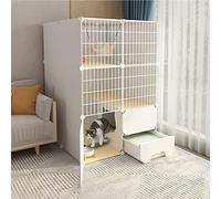 Cat Cages - Indoor Cat Cage Cat Playpen Cat Enclosure For Balcony Detachable Metal Wire Indoor Diy Kennels Crate Ferret Cage Guinea Pig Cages Cat Crate - For Small Animal,Pupp,75x85x111cm