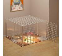 Cat Cages Indoor - Cat Playpen Cat Crate Cat Enclosure Cat Condo Dog Cages for Small Dogs Indoor Ferret Cage Detachable Metal Cat Cages Easy to Clean - Large Exercise Place Ideal for 1-3 Cat