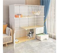 Cat Cages - Indoor Cat Playpen Enclosure for Small Animals, Detachable Wire Design, Ideal for Pets Like Kittens, Ferrets, and Guinea Pigs - Durable and Spacious Setup