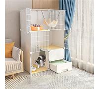 Cat Cages - Indoor Cat Playpen Enclosure for Small Animals, Detachable Wire Design, Ideal for Pets Like Kittens, Ferrets, and Guinea Pigs - Durable and Spacious Setup