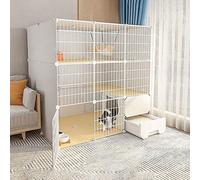 Cat Cages - Indoor Cat Playpen Enclosure for Small Animals, Detachable Wire Design, Ideal for Pets Like Kittens, Ferrets, and Guinea Pigs - Durable and Spacious Setup