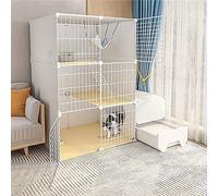 Cat Cages - Indoor Cat Playpen Enclosure for Small Animals, Detachable Wire Design, Ideal for Pets Like Kittens, Ferrets, and Guinea Pigs - Durable and Spacious Setup