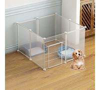 Cat Cages Indoor DIY Cat Playpen Cat Enclosure Small Animals Cages Kitten Crate Indoor Use Pet Cages Ferret Cage Dog Playpen, for Cats Bunny Chinchilla (75x75x47cm)