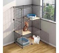 Cat Cages Indoor DIY Cat Playpen Outdoor Cat Enclosures Detachable Small Animal Cage Puppy Crate Cat Cabinet - For Small Pet Cat Puppy