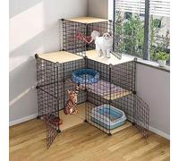 Cat Cages Indoor DIY Cat Playpen Outdoor Cat Enclosures Detachable Small Animal Cage Puppy Crate Cat Cabinet - For Small Pet Cat Puppy