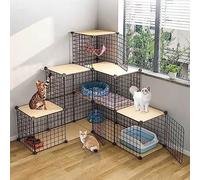 Cat Cages Indoor DIY Cat Playpen Outdoor Cat Enclosures Detachable Small Animal Cage Puppy Crate Cat Cabinet - For Small Pet Cat Puppy