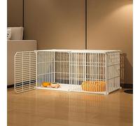 Cat Cages Indoor, Large Cat Crate DIY Pet Playpen Cat House Kitten Pen Detachable Extra Cattery, Large Exercise Place Ideal for Cat, Black/White