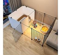 Cat Cages Indoor Large Cat Enclosure Detachable Cat Playpen Diy Ferret Playpen Pet Cages For Cats - Large Exercise Place Ideal For 1-3 Cat,127x75x47cm-C