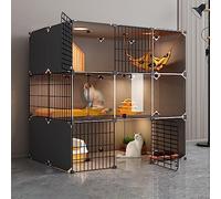 Cat Cages Indoor Large,Portable 3 Tier Pet Cages For Small Animals,For 1-4 Cats,Chinchilla,Small Animals,107 * 72 * 107cm
