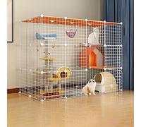 Cat Cages Indoor Large, Portable Guinea Pig Cage, Pet Cages for Small Animals, Collapsible Pet Cage, Cat Cage Extra Large with Resin Foot Pad
