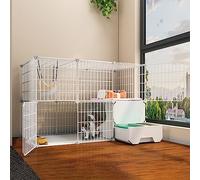 Cat Cages Indoor Large With Litter Box And Platforms,Outdoor Cat Enclosures Cat Playpen DIY Indoor Pet Home Cat Condo Indoor Cat Cages Enclosures