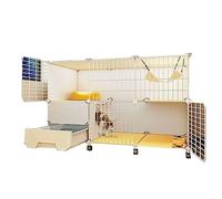 Cat Cages Indoor Large With Litter Box Strong And Durables Large Space, Free Partitioning Diy Cat Playpen Enclosure Detacha,Type B-112 * 39 * 77cm