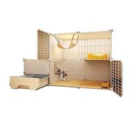 Cat Cages Indoor Large With Litter Box Strong And Durables Large Space, Free Partitioning Diy Cat Playpen Enclosure Detacha,Type C-111 * 39 * 73cm-A