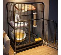 Cat Cages, Large Pet Bed, Extra Large Detachable Cat Enclosure And 360° Swivel Casters, Grid Foot Pads/B-Play Style/68 * 49*,B-play Style-78 * 55 * 108Cm