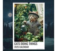 Cat Calendar 2025 - Funny Cat Wall Calendar for Cat Lovers - Cat Doing Things 2025 Calendar - Funny Animal Calendar 2025 Month to View - Cute Monthly Calendars - Creative Planning Calendar