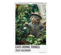 Cat Calendar 2025 | Monthly Wall Calendar | Cats Doing Things 2025 Calendar | 2025 Cute Cat Calendar | Funny Cat Monthly Calendar | Cat Lover Gift | 12 Months Family Planner Calendar For Cats Lovers