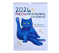 Cat Calendar 2026 | 12 Monthly Cats Funny Sayings | Daily Planner Humorous and Adorable Holiday Calendars for Family Friends Animal Lovers Office Living Room Bedroom School Birthday