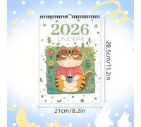 Cat Calendar 2026 - Hand Painted Feline Artwork Planner, Cute Kitty Wall Organizer, Thick Paper Stock, Monthly Viewing Format, Planning System Build, Ideal for Home Decoration