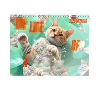 Cat Calendar 2026 - Wall Calendar with Appointment Planning from January to December 2026, Cat Calendar for 12 Months - for the Family, Living Room, Study, Office and School