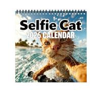 Cat Calendar 2027 Cute Selfie Cat Wall Planner Jan - Dec 2027