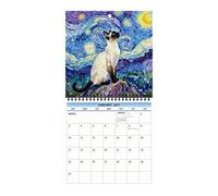 Cat Calendar Wall 12-Month 2027 Planning Scheduling Tool