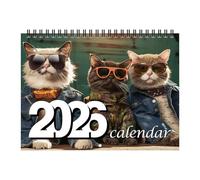 Cat Calendar - Wall Calendars 2026, Funny Calendar, Table Diary, Double Wire Binding, Monthly Planner for Notebook A, Date Agend, Classic Appointment Agend