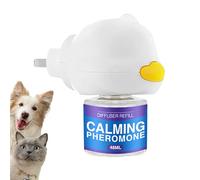 Cat Calming - Cat Pheromone Plug, Relax Pet Refill | anxlety Aid, Reduce Fearful Acts Aggressive Mood Indoor Comfort Solution for Travel Fireworks Storms Alone Stay Calm