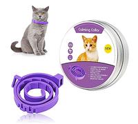 Cat Calming Collar,Adjustable Cat Collar Natural Calm Treatment,15 Inches for Most Cat(Purple,Lavender Scent)