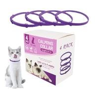 Cat Calming Collar - Pheromone-Infused Stress Relief For Cats, Adjustable Anxietys Collar | Long-Lasting Cat Relaxation Collar, Water Resistant Calming Collar, Soothing Aid For Nervous Cats