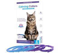 Cat Calming Collars Adjustable Breakaway Collar 60-Day Calming Collar for Anxiety Relief for Cats Stress Relief for Travel, Vet Visits & Multi-Cat Homes (6-Pack)