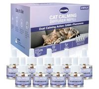 Cat Calming Diffuser Refill 9 Pack Pheromone Diffuser to Calm Cats 270 Days Effectively Anti Anxiety Relief Stress Cat Pheromones Calming Refills 48ml/Bottle Fits All Cats And Common Diffusers Plug in