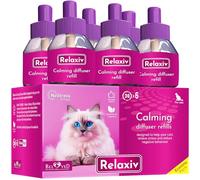 Cat Calming Diffuser Refill & Pet Anti Anxiety Products - Feline Calm Pheromones & Cats Stress Relief Comfort Help with Pee, New Zone, Aggression, Fighting with Dogs & Other Behavio