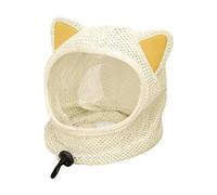 Cat Calming Muzzle - Breathable Mesh Head Cover | Anti-Bite Grooming Helmet | Bath Nail Trimming Home Indoor Travel Scratching Outdoor Professional Restraint, Shield