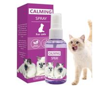 Cat Calming Spray, 60ml Cat Relaxant Spray, Cat Sleep Aid, Cat Soothing Spray, Cat Mood Soothing Spray, Helps Control Unwanted Behaviors Like Urine Spraying, Scratching Furniture