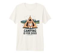 Cat Camping Jokes Cats Kitten Kittens Humor Premium T-Shirt