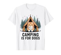 Cat Camping Jokes Cats Kitten Kittens Humor T-Shirt