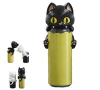 Cat Can Cover Soda Cap Drink Dust Cover, 3D Printed Cats Beverage Protector, Cute Funny Cat Drink Accessory for Standard 250ml-500ml Cans, Party, Picnic, Camping & Home，Black