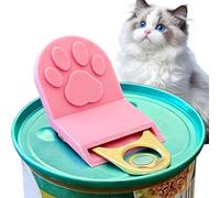 Cat Can Opener & Feeding Spoon - 2026 Non-Slip Silicone Wet Food Spatula, Cute Paw-Shaped Tab Puller for Kittens & Small Dogs, Top Performance Kitchen Gadget, 1-Set