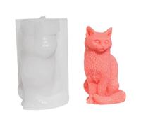 Cat Candle Mold - Cat Baking Mould | Cat Silicone Mold | Cat Fondant Molds | Cat Resin Casting Mold | Resin Making Molds for Candle, Home Decorate Mold