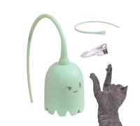 Cat Cane Toy - Automatic Silicone Tail Teaser for Indoor Cats | Interactive Pet Toy for Chubby Cats, Durable Chewing Cane for Playtime, Lightweight Cat Teaser for Active Fun